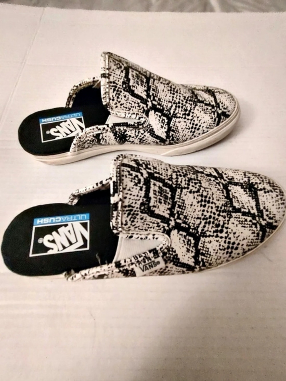Vans Mule SF Snake Print Slip-On Sneakers US 7.5